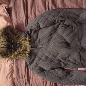 Jacket with Sweater Lined hood